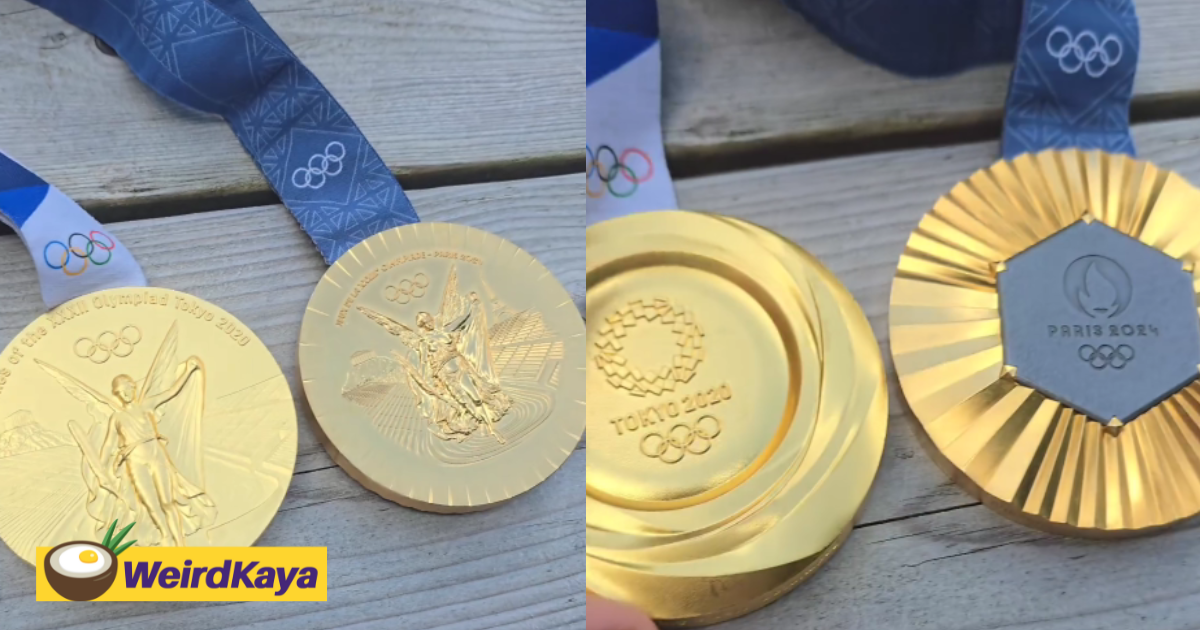 Viktor axelsen compares tokyo & paris olympic medals, netizens says tokyo's in better condition | weirdkaya