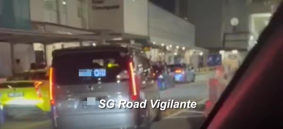 Vulgar phrase on SG car display screen 2