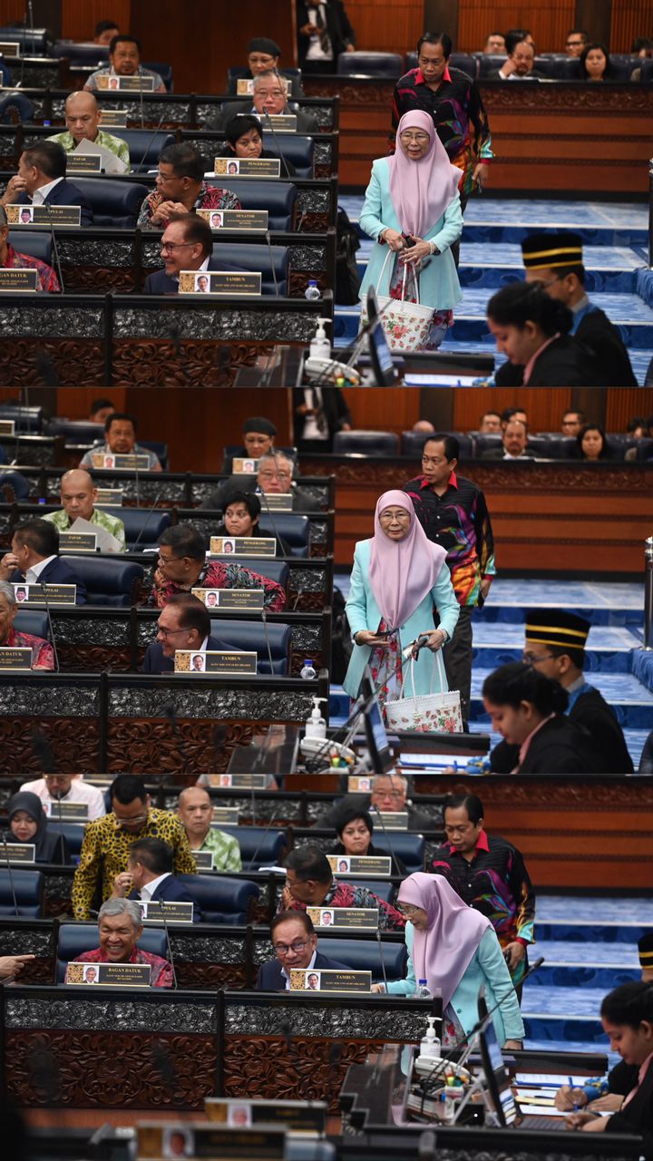 Anwar reunites with wan azizah in parliament after turkey trip, netizens touched | weirdkaya
