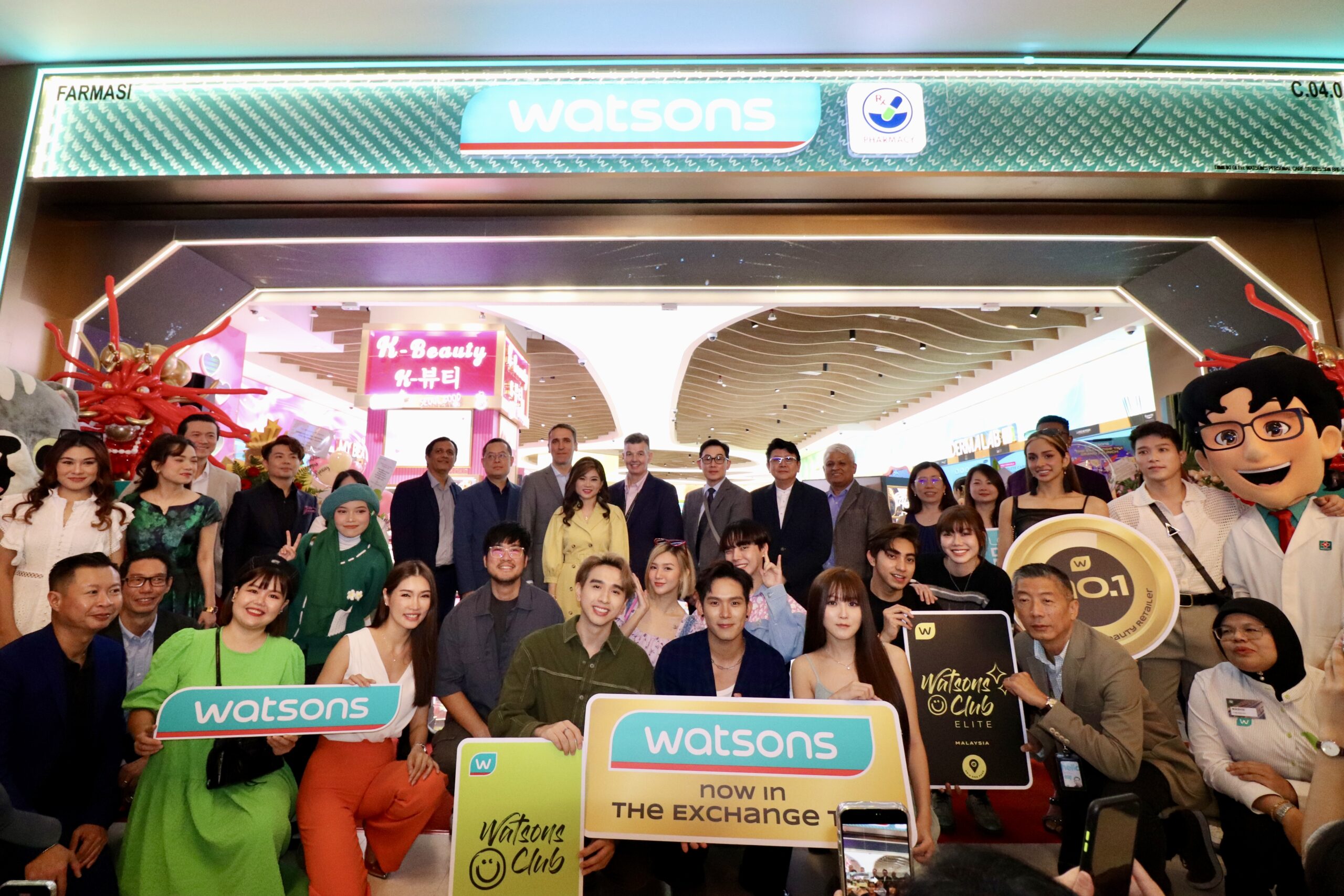 Watsons directors and celebrities at the exchange trx launch