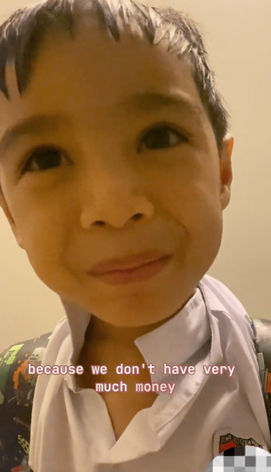 We don't have much money 7yo malaysian  thoughtful boy shares 2