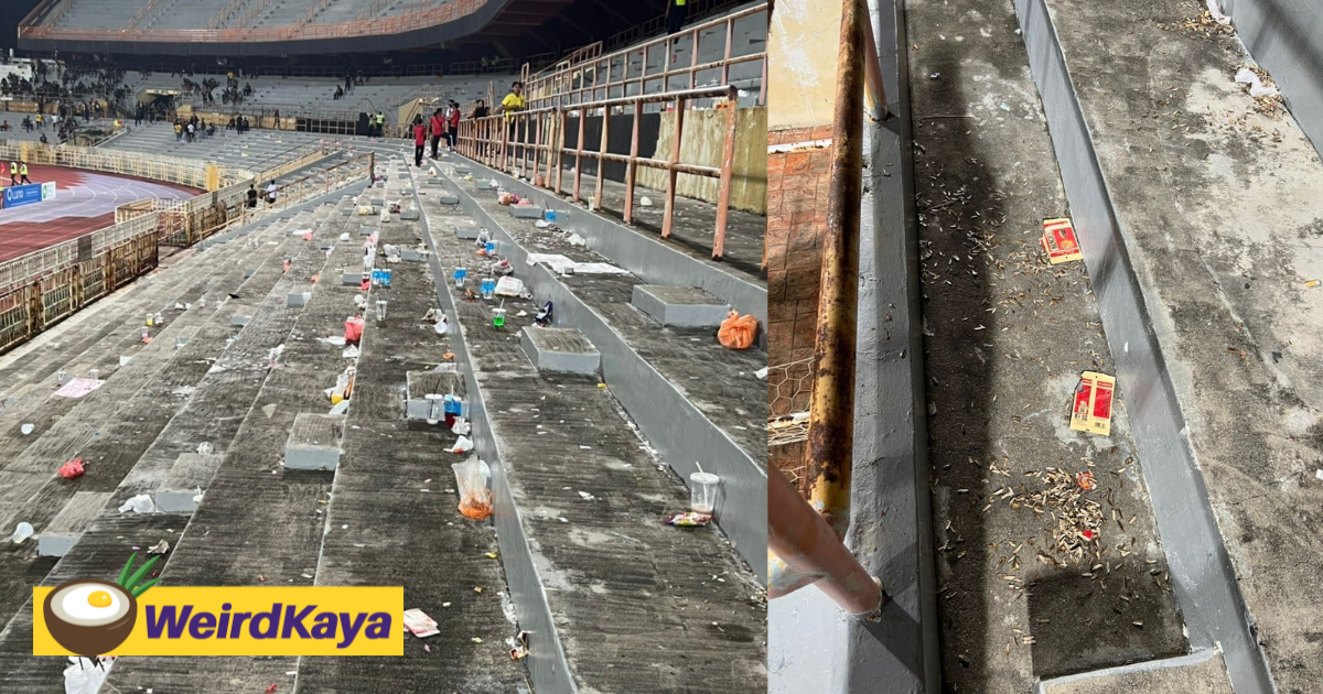Netizens Defend Fans For Littering After Photos Of Stadium Covered With Trash Surfaces Online
