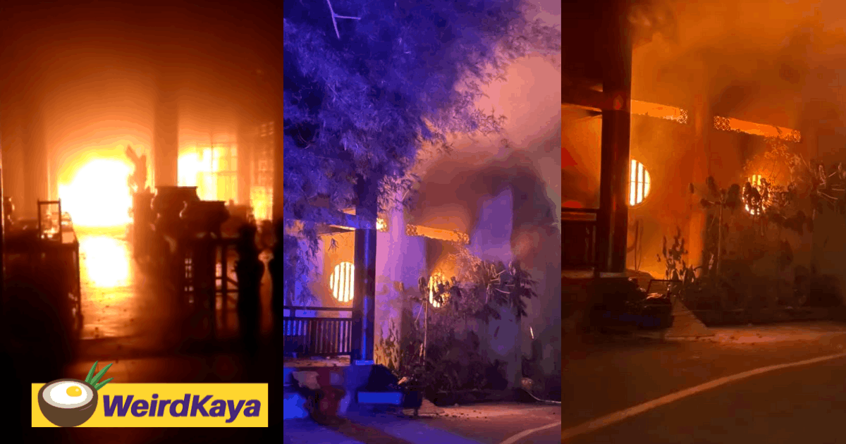 Early morning fires breaks out at kek lok si temple, causing massive damage | weirdkaya