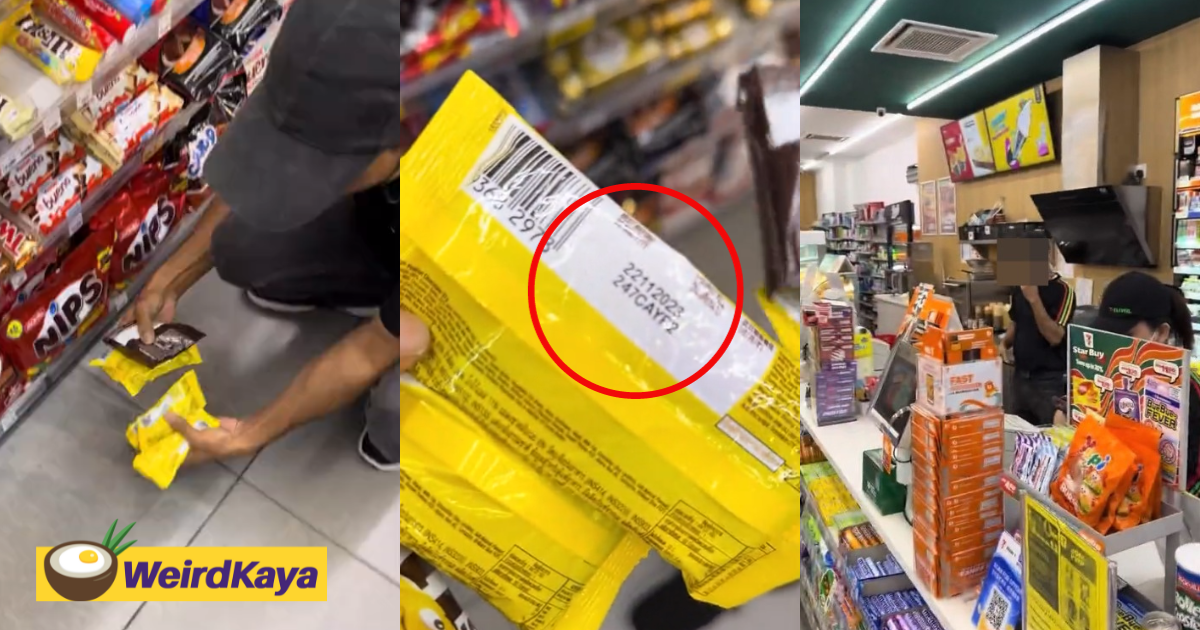 M'sian model finds expired chocolates at 7-eleven store, staff allegedly ignored her concerns | weirdkaya