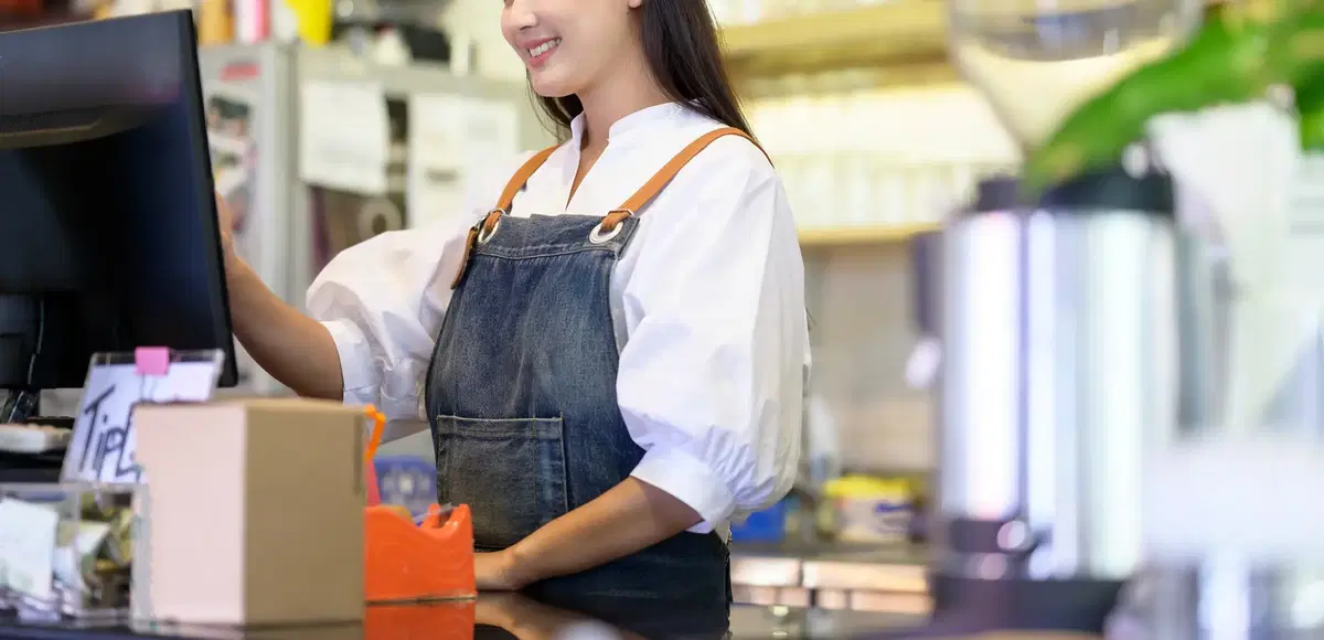 Female cashier