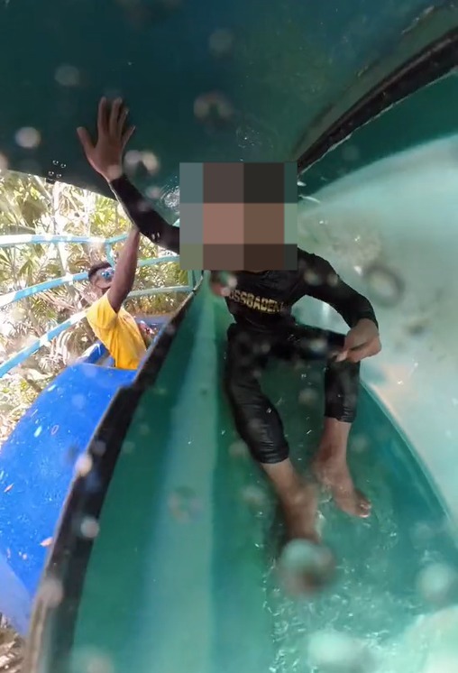 M'sian man gets stuck in water slide at penang theme park, says it will be his 'first and last time'