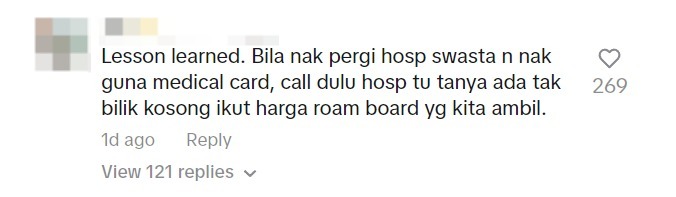M'sian claims his wife was forced to be discharged at 4am as her medical card had insufficient funds comment 3