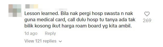 M'sian claims his wife was forced to be discharged at 4am as her medical card had insufficient funds comment 3