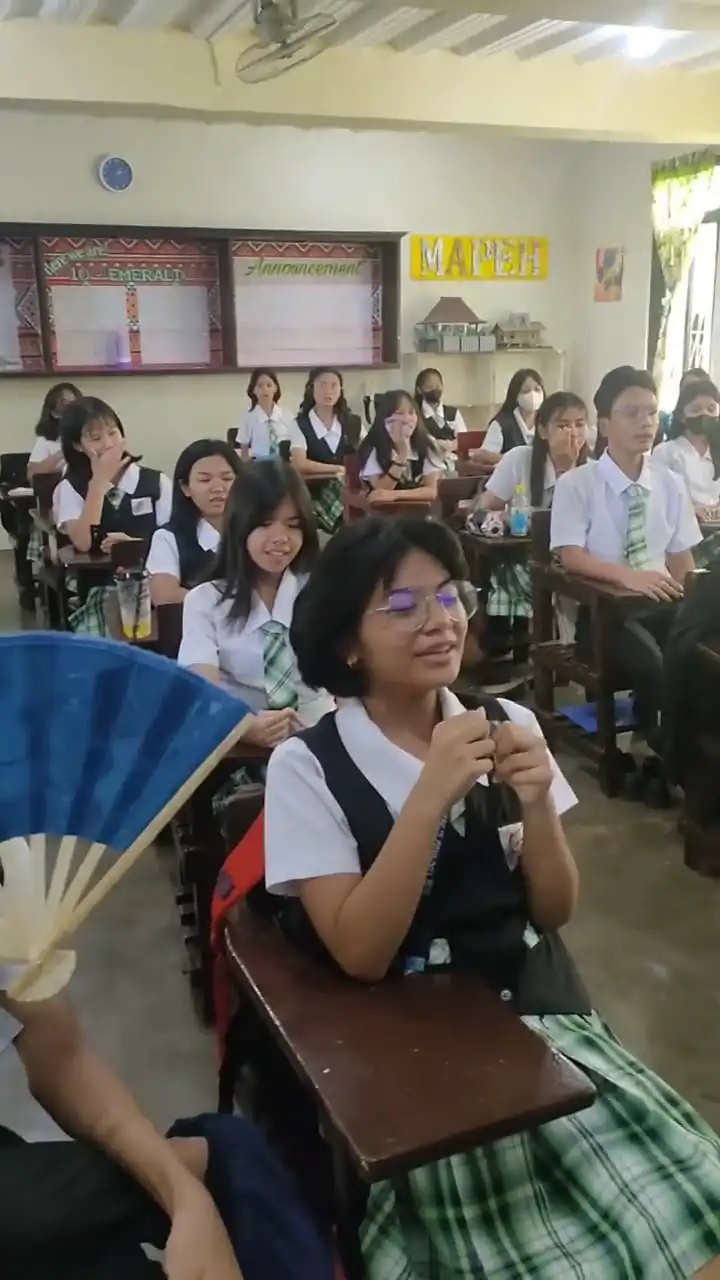 A group of students sitting in the class