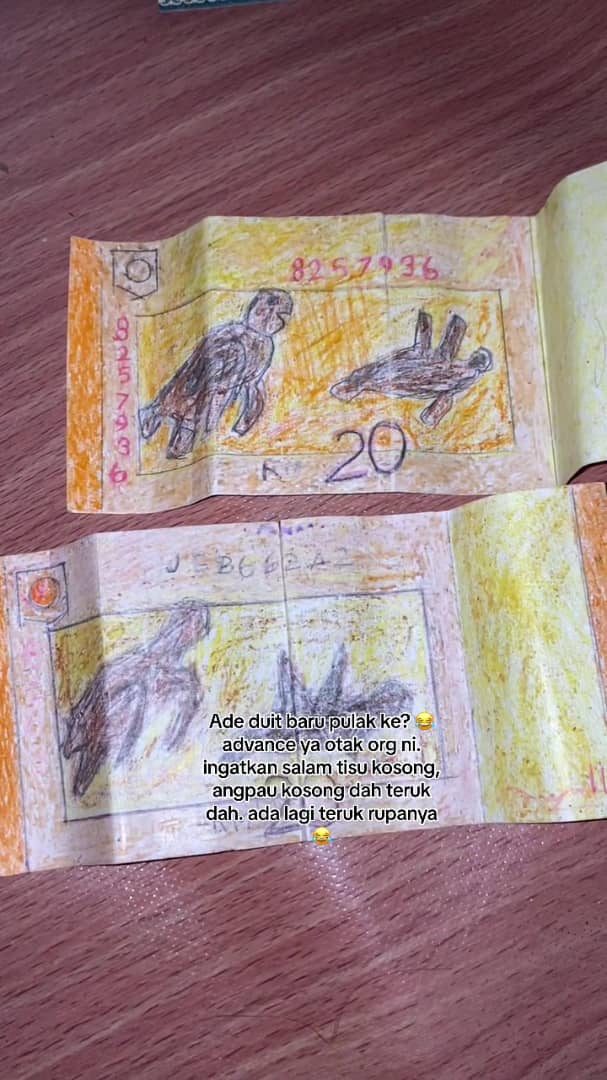 M'sian woman stunned by hand-drawn rm20 notes given at wedding ceremony | weirdkaya