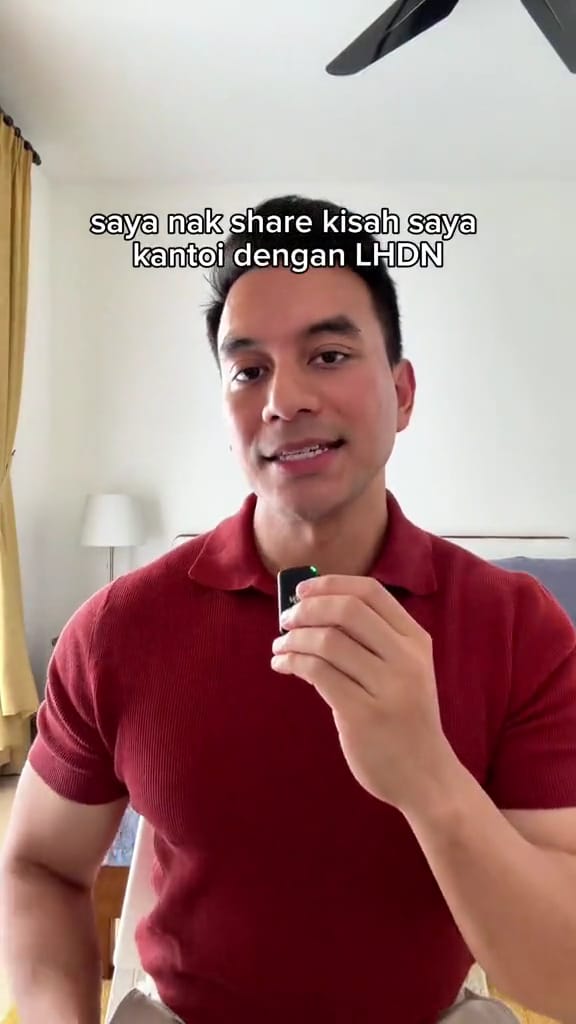 Msian influencer sharing his story on how lhdn caught him 