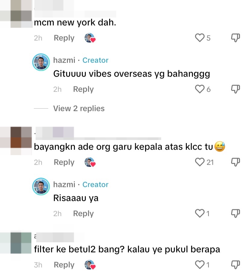 Viral video shows klcc surrounded by snow, m'sian netizens amused comment 2