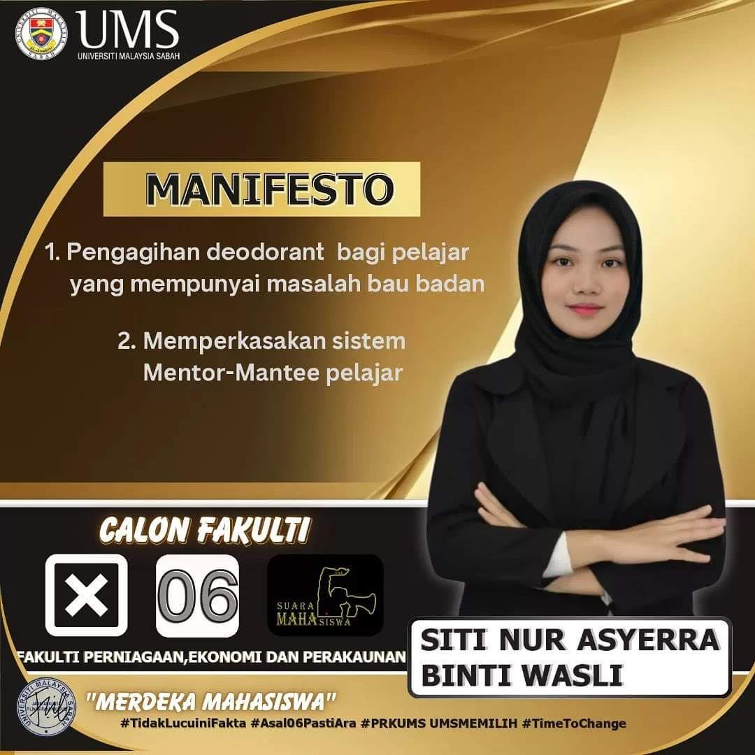 M'sian student rep candidate gives out deodorant as part of her manifesto, netizens amused | weirdkaya