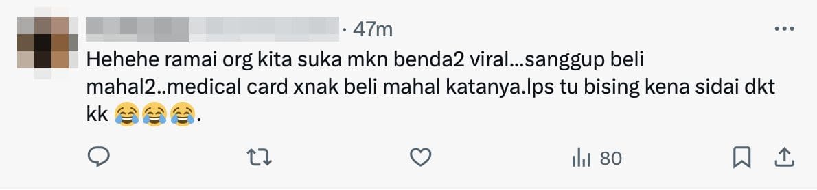 willing to spend on viral stuff but not medical card