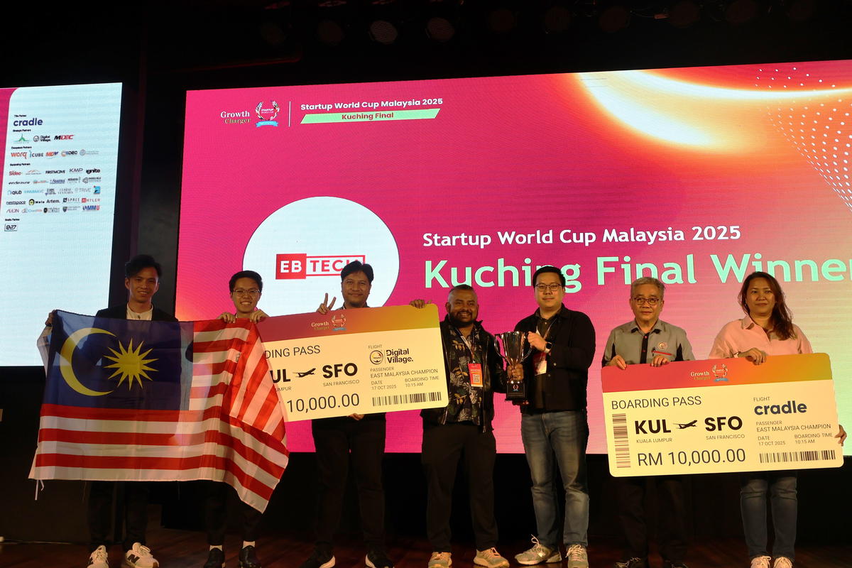 Winner of Startup World Cup Malaysia 2025 - Kuching Champion, Evolving Brilliance Technologies