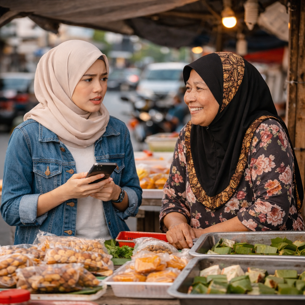 Woman cant pay with qr