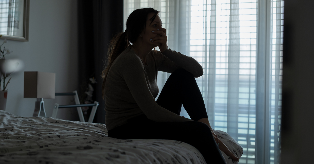 woman depressed