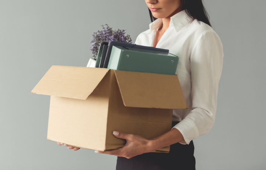 woman losing job