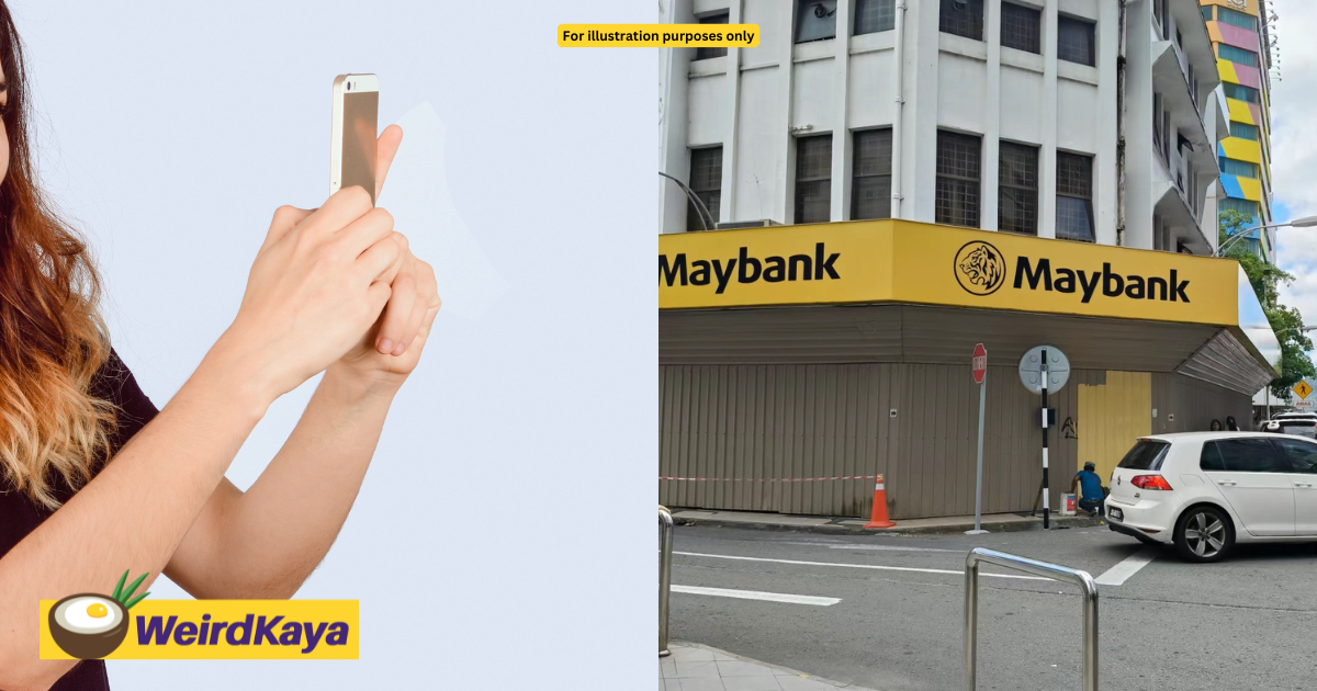 Woman poses nude in front of viral kk maybank outlet, police investigating | weirdkaya