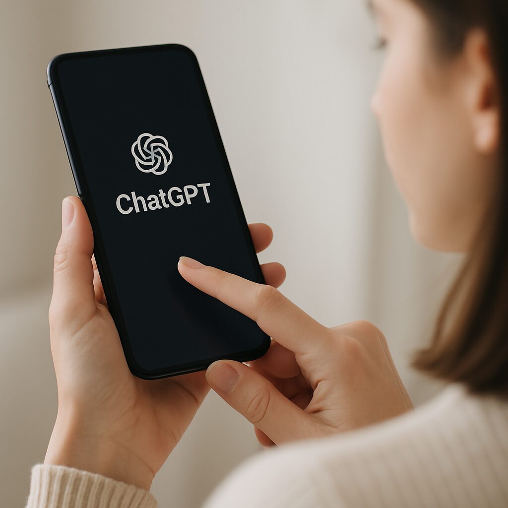 woman using chatgpt