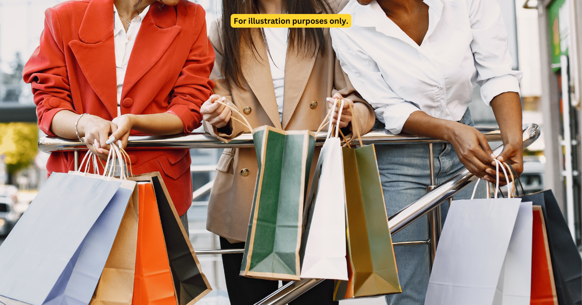women holding bags