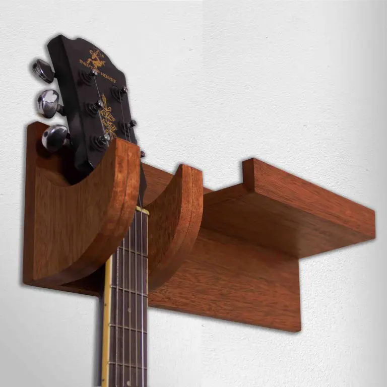 Wooden guitar holder