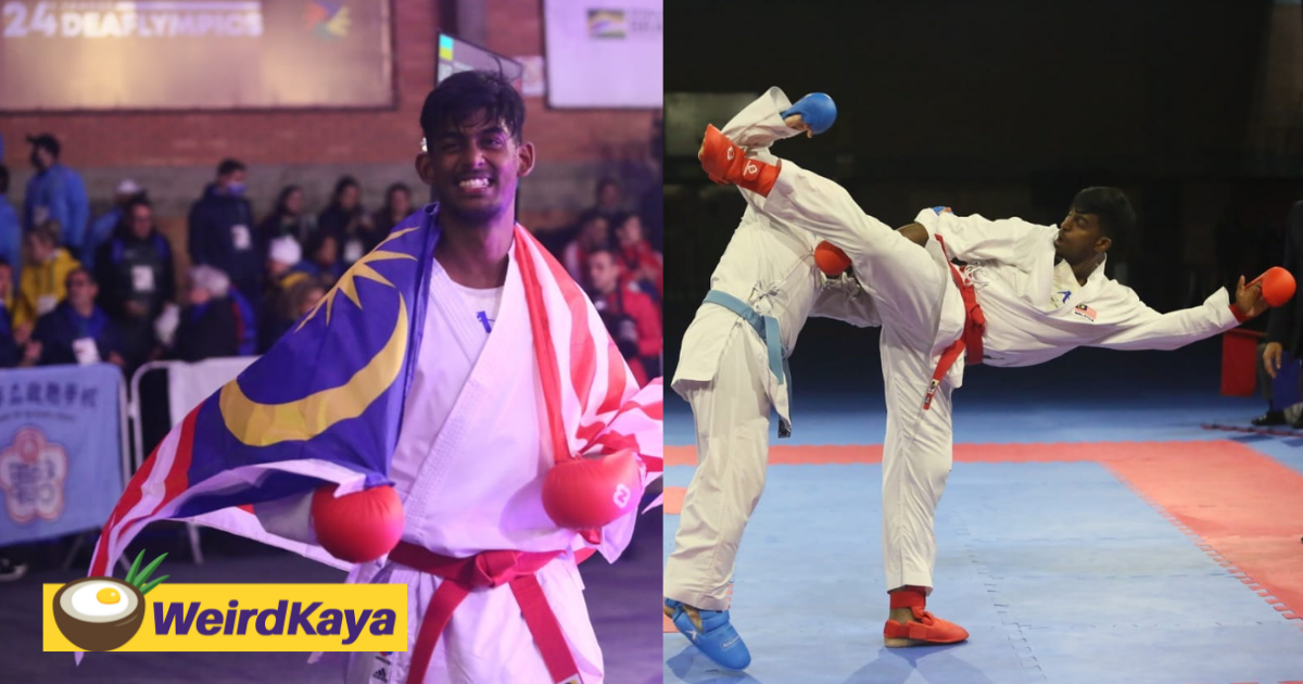 22yo v yilamaran nets malaysia's first medal at the 24th deaflympics karate event in brazil | weirdkaya