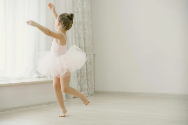 Young girl dancing
